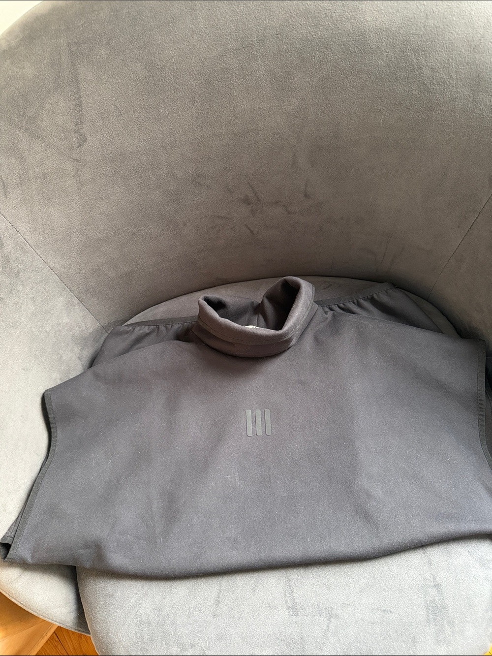 Fear of God Black Turtleneck Vest with Subtle Three-Bar Logo